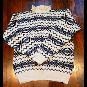 Unisex Geometric‎ Pattern Vintage Cotton Gap Sweater Size M